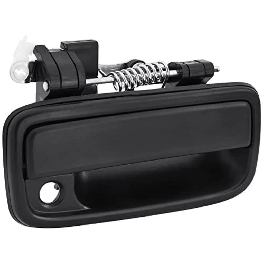 Black front right door handle with coil spring and metal linkage