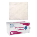 Dynarex non-woven sponge pad, white square, non-sterile