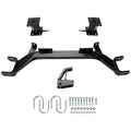 4-inch drop axle lift kit mounting brackets with hardware, black powder-coated steel