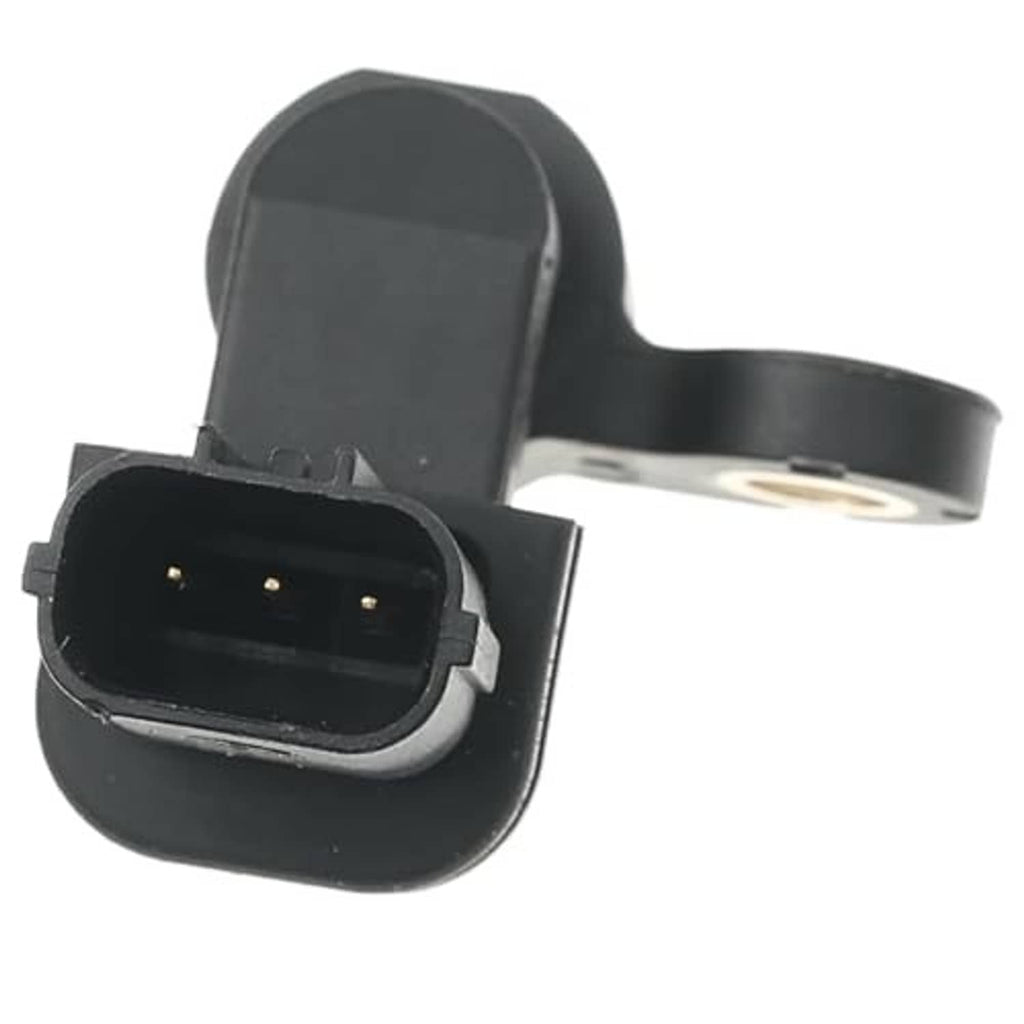 Crankshaft position sensor with rectangular 5-pin electrical plug and black housing