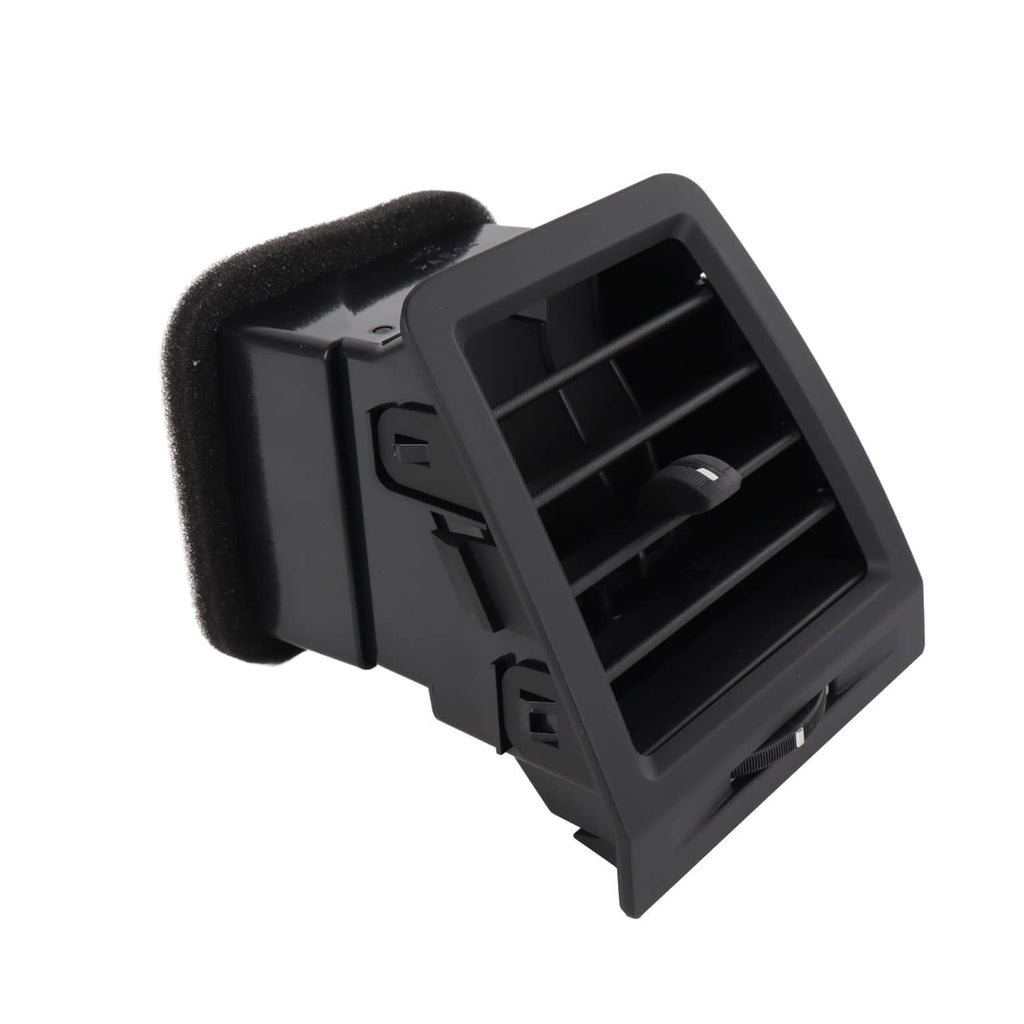 Dashboard A/C air vent grille with foam side pad, angled view, dark gray/black.