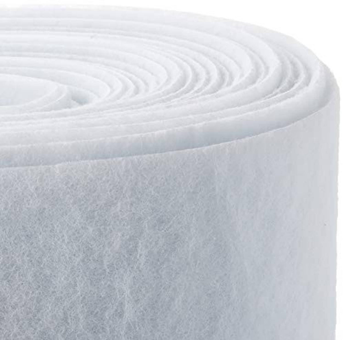 AC air conditioner filter roll, close-up of pleated filter material