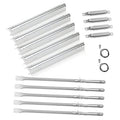 Stainless steel grill heat plates and burner tubes replacement parts bundle