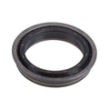 Rubber oil seal with metal outer ring, circular opening