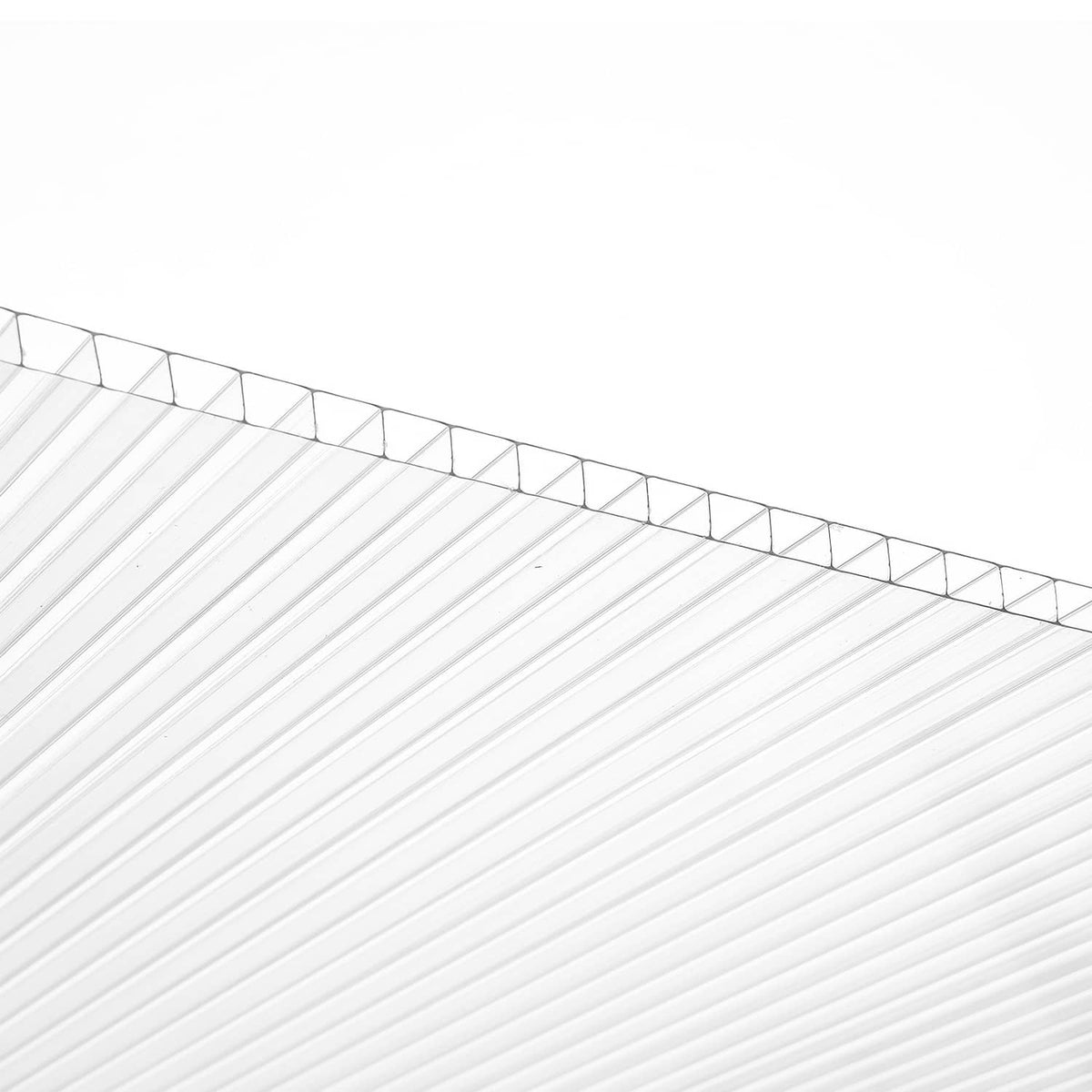 Uimoso polycarbonate greenhouse panel sheets, ribbed clear finish