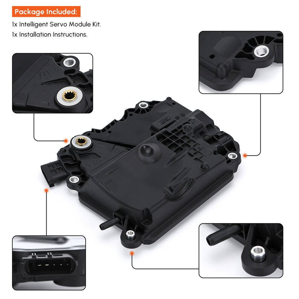 Intelligent servo module kit package view with module and included installation instructions