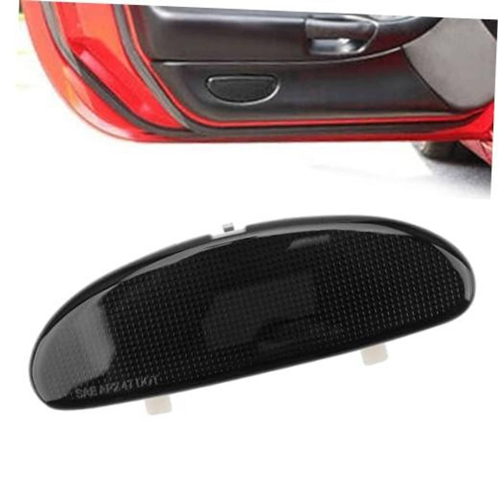 Front inner door panel reflector plate, black textured lens with mounting tabs