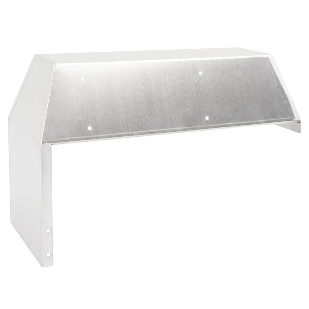 Aluminium steering console mount bracket with brushed metal insert, close-up