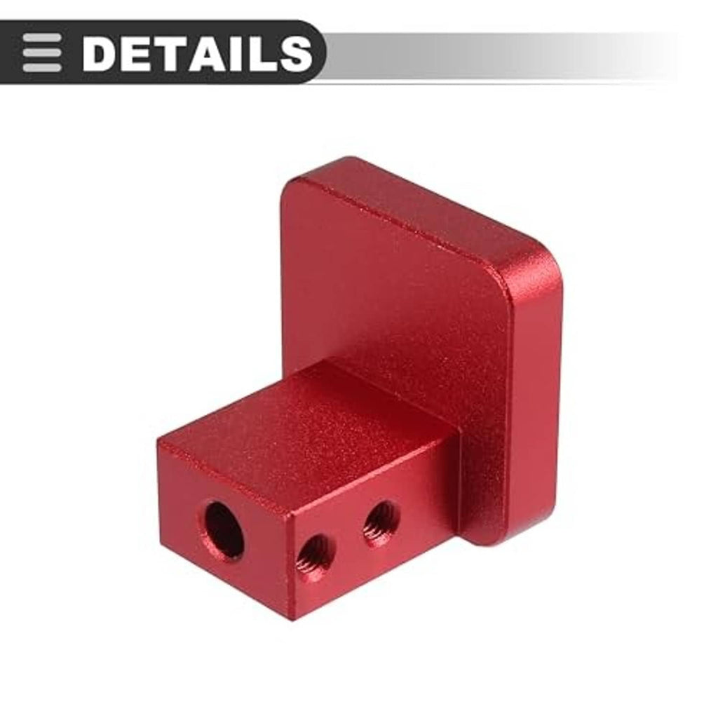 Red hood bonnet release lever latch block with bolt holes for repair