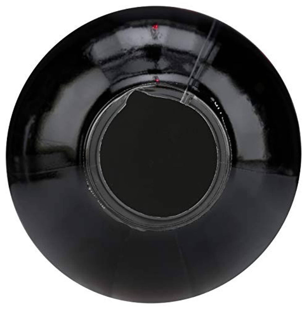 Liquid smoke bottle cap, dark black circular top with center opening