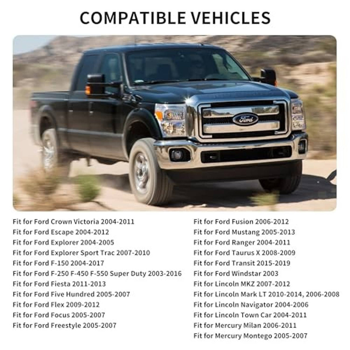 Pickup truck front showing compatibility for turn-signal wiring harness pigtail