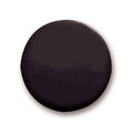 Round black vinyl spare tire cover, smooth exterior