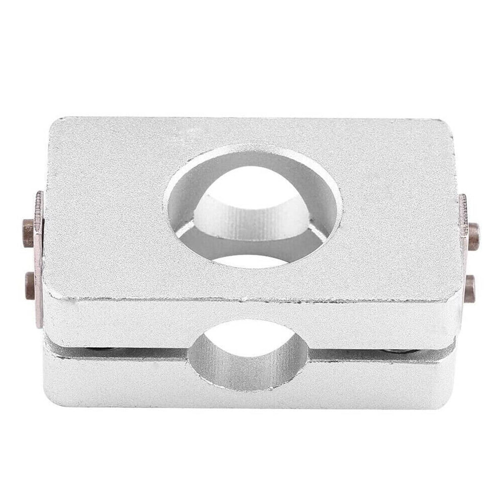 Silver metal conversion plate with large top circular hole and front slot