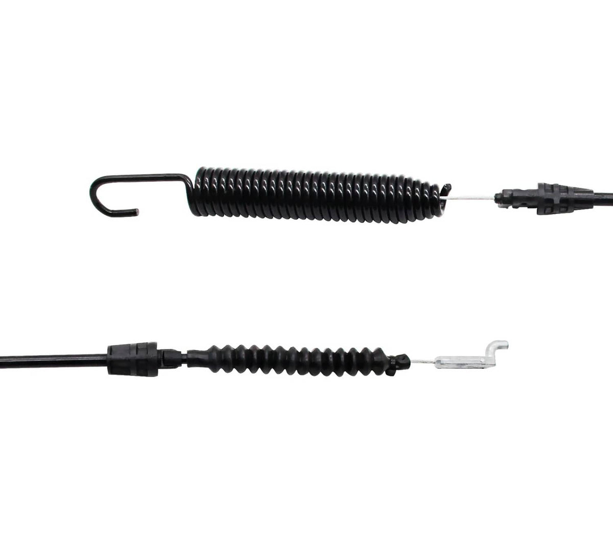 PTO cable detail with coiled spring and connector terminals