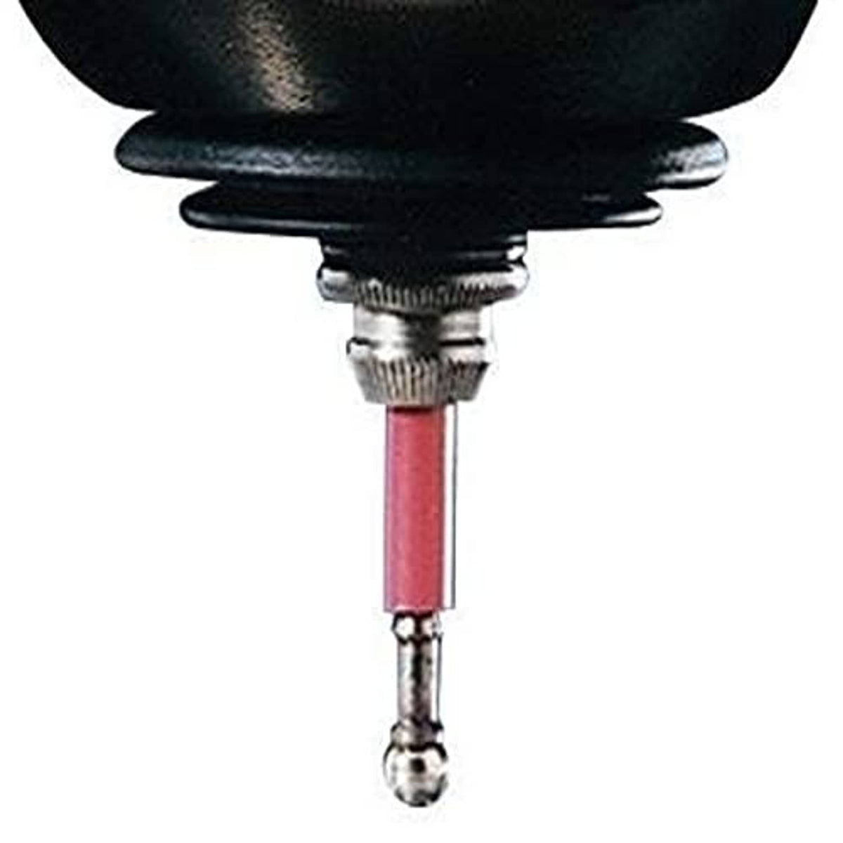 Haimer short probe with red shaft and 4 mm ball tip, metal collet