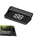 Car HUD digital speedometer projector with black housing and white digital speed display