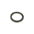 Metal washer ring with inner hole, dark gray finish