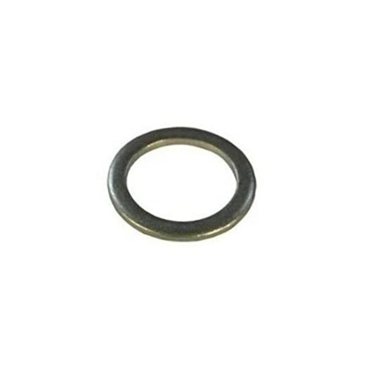 Metal washer ring with inner hole, dark gray finish
