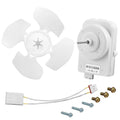 Condenser fan motor kit with fan blade hub and electrical wire harness