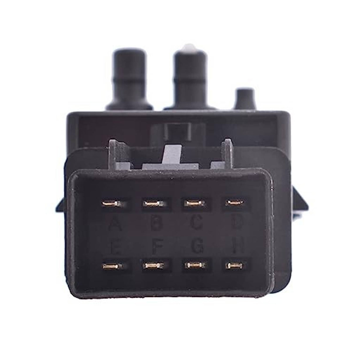Power seat adjuster switch connector block with metal pins