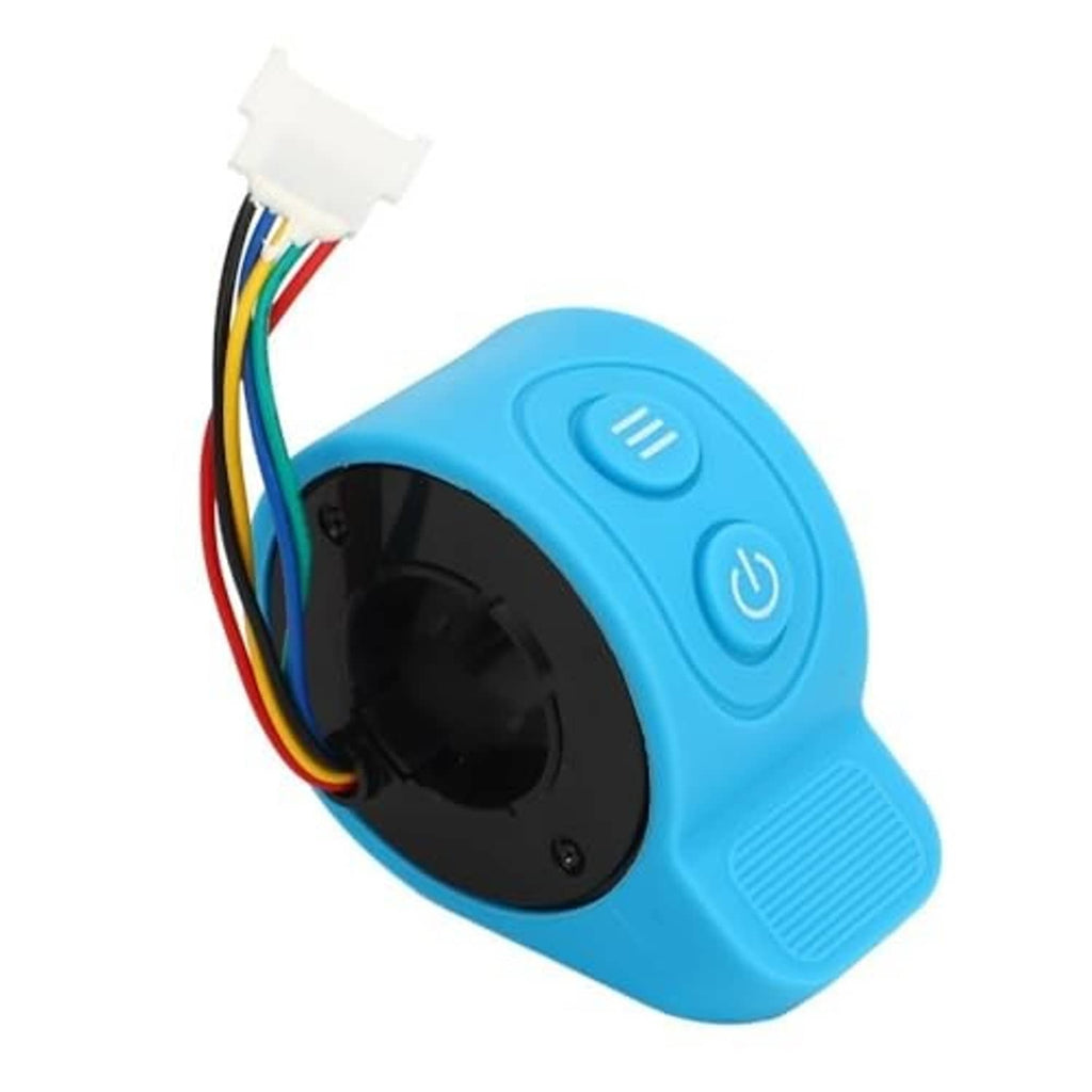 Blue thumb throttle module with power button, three-line speed button, wiring plug