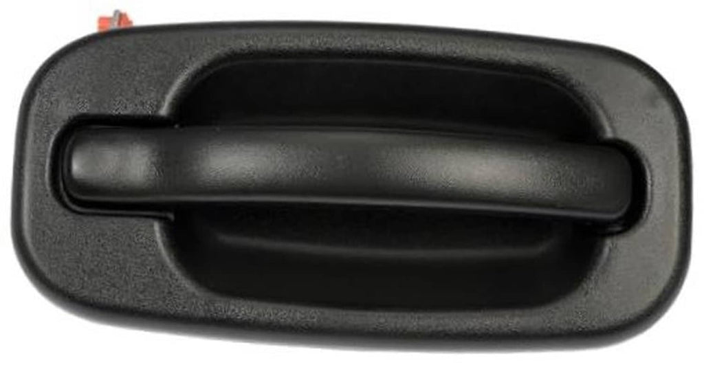 Front exterior door handle, black textured lever for right-hand front passenger