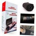 Black fiberglass exhaust repair wrap roll, 4 inch by 15 ft strip on roll.