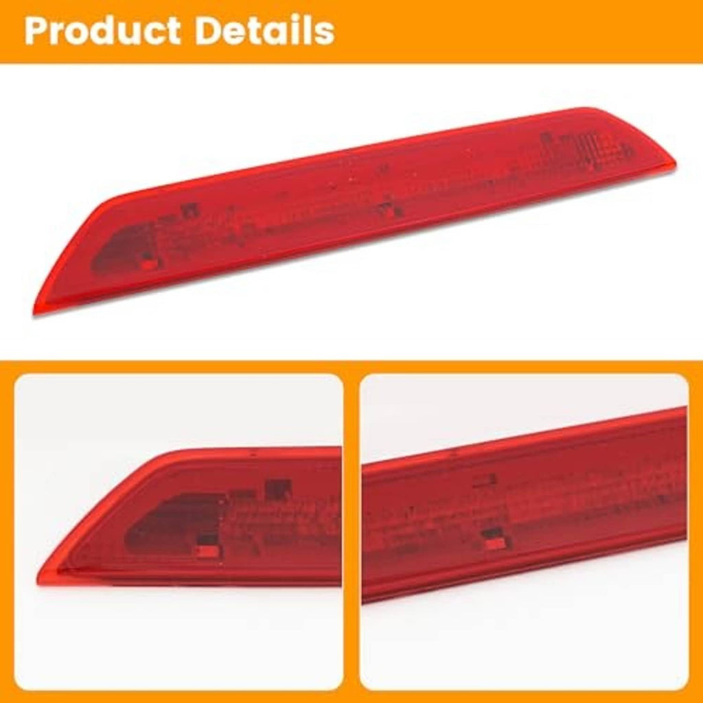 Red LED third brake light lens with internal LED pattern detail