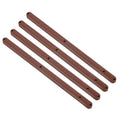 Brown plastic drawer slide rails, 4 pieces, 300mm side-mounted bracket tracks