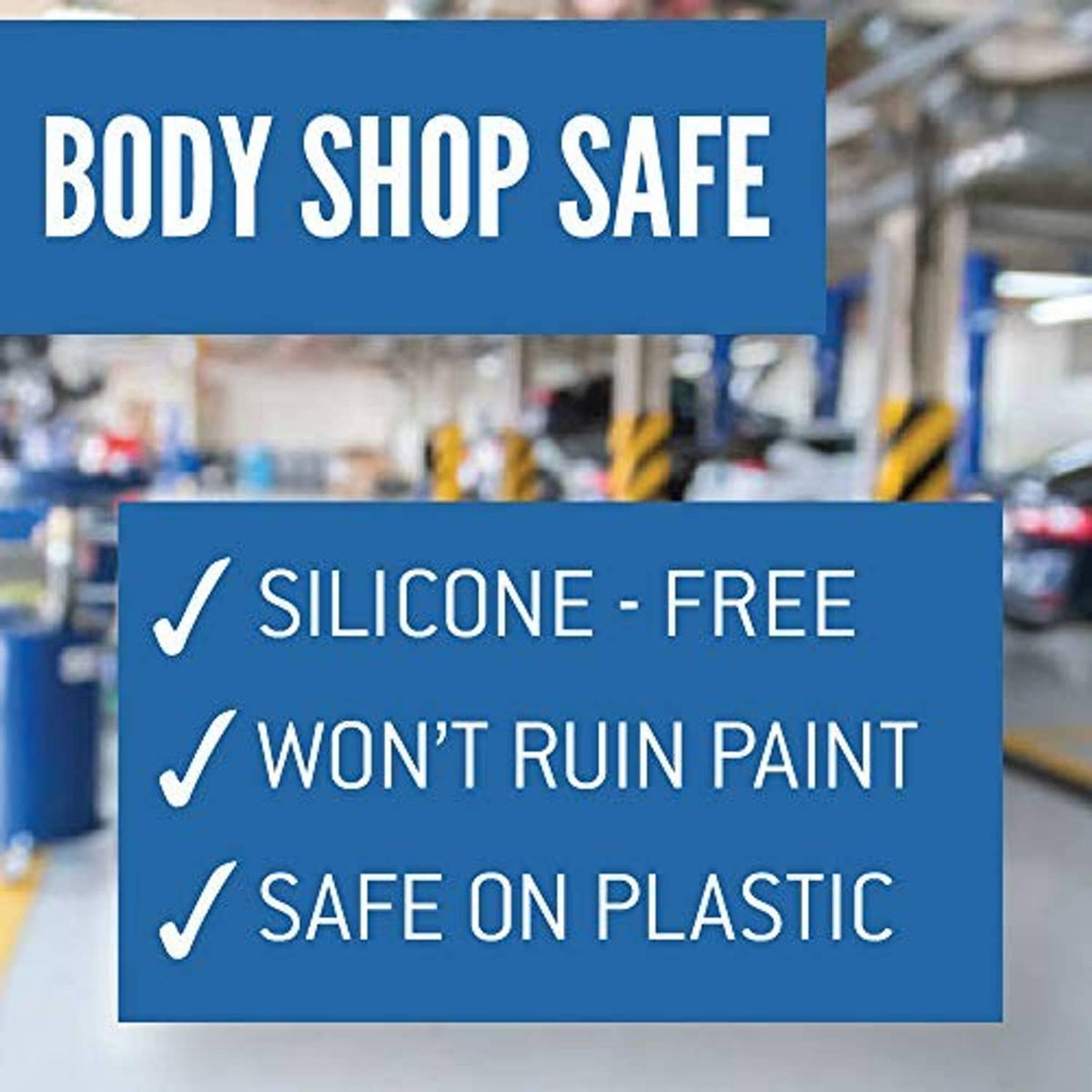 Silicone-free penetrating oil safety card for paint-safe and plastic-safe use