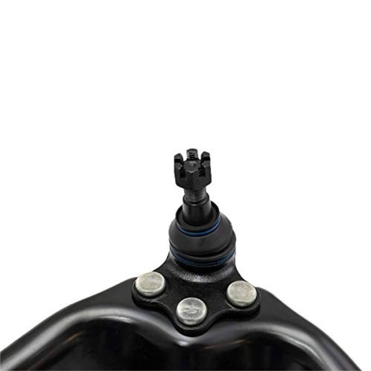 Set of two front upper control arms with ball joints, black finish