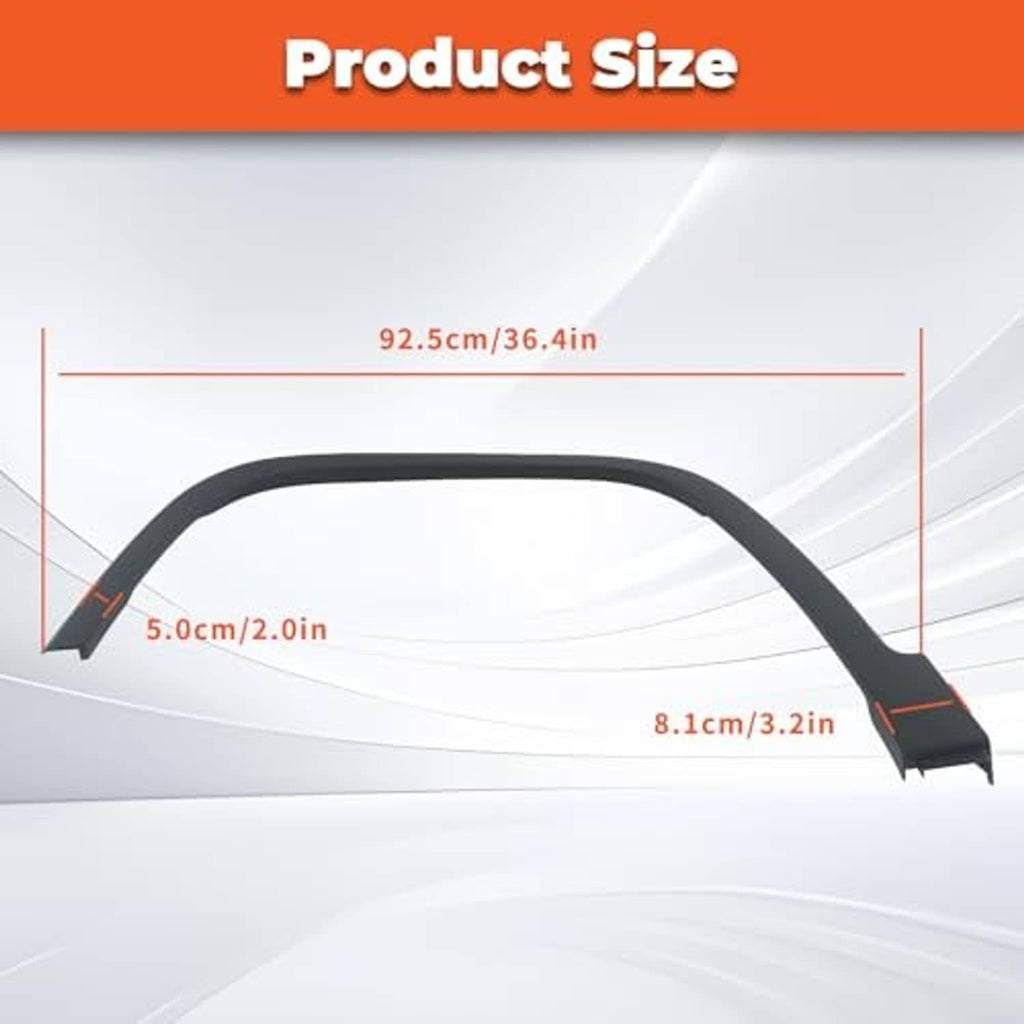 Black front fender flare set, approx 92.5 cm long wheel-arch trim