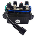 12V power trim tilt relay with four terminals and blue wiring lead