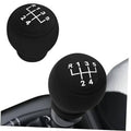 Black 5-speed manual gear shift knob cover with R-1-2-3-4-5 shift pattern