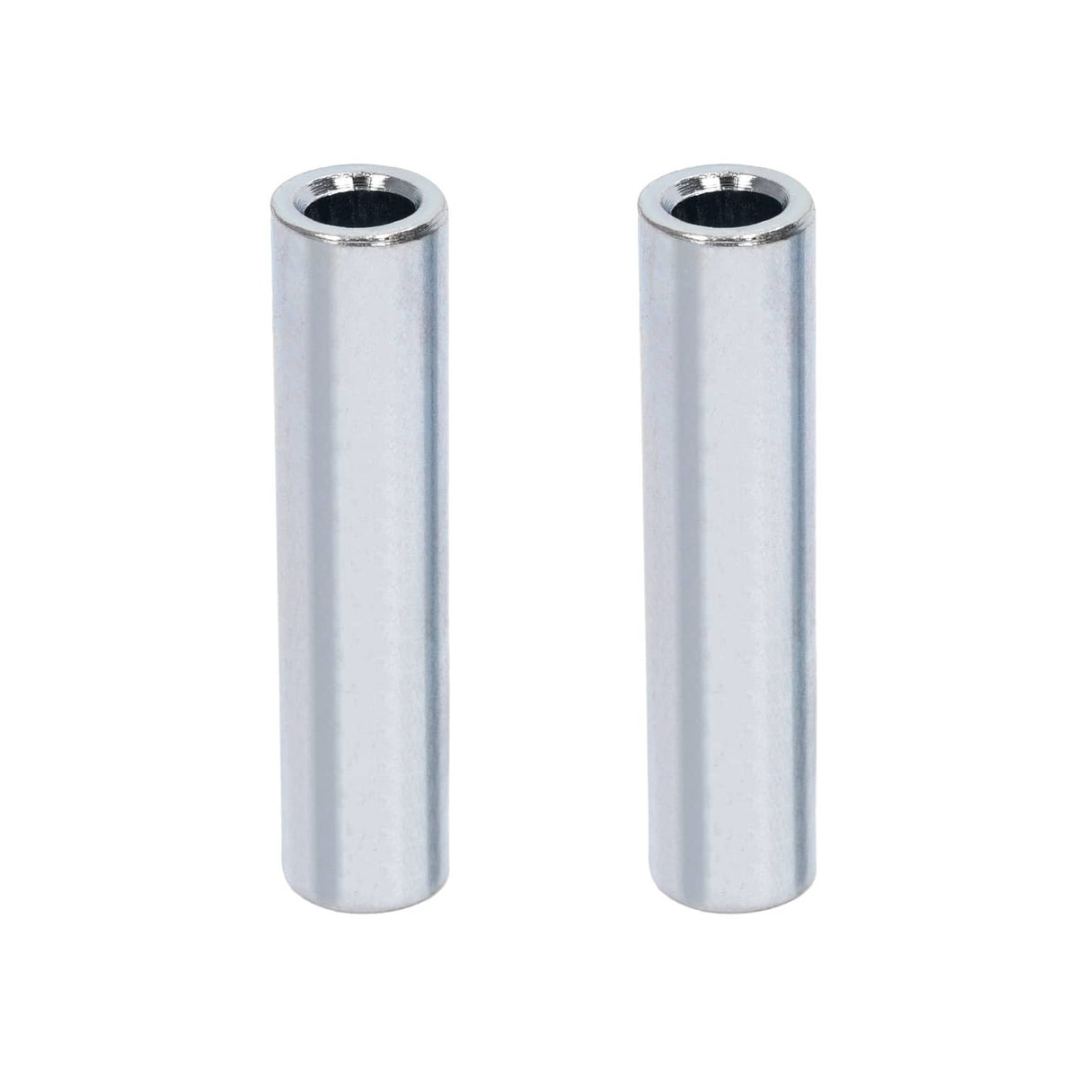 Metal bushing sleeves/pins, silver finish with hollow center