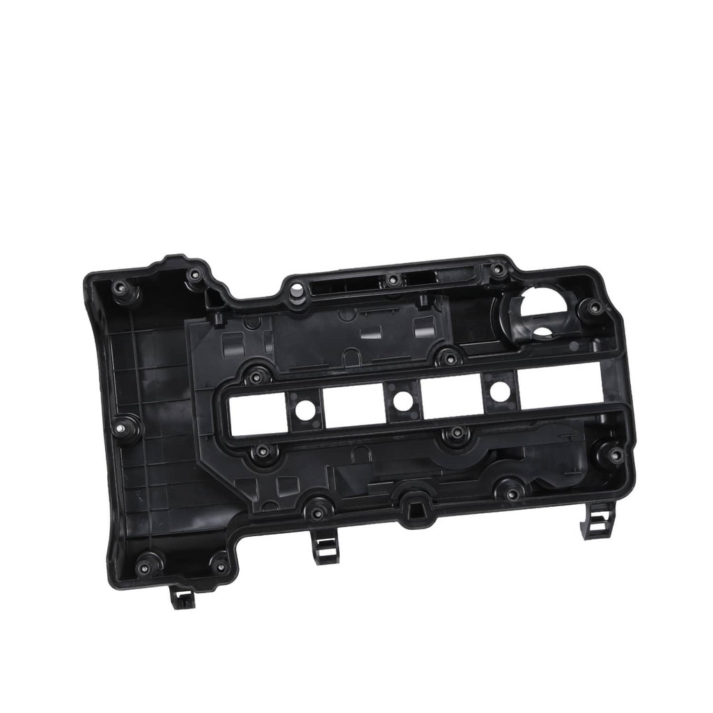 Black camshaft valve cover underside with gasket surfaces and mounting points