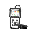 Car OBD2 diagnostic scanner with color screen, keypad buttons, and OBD connector