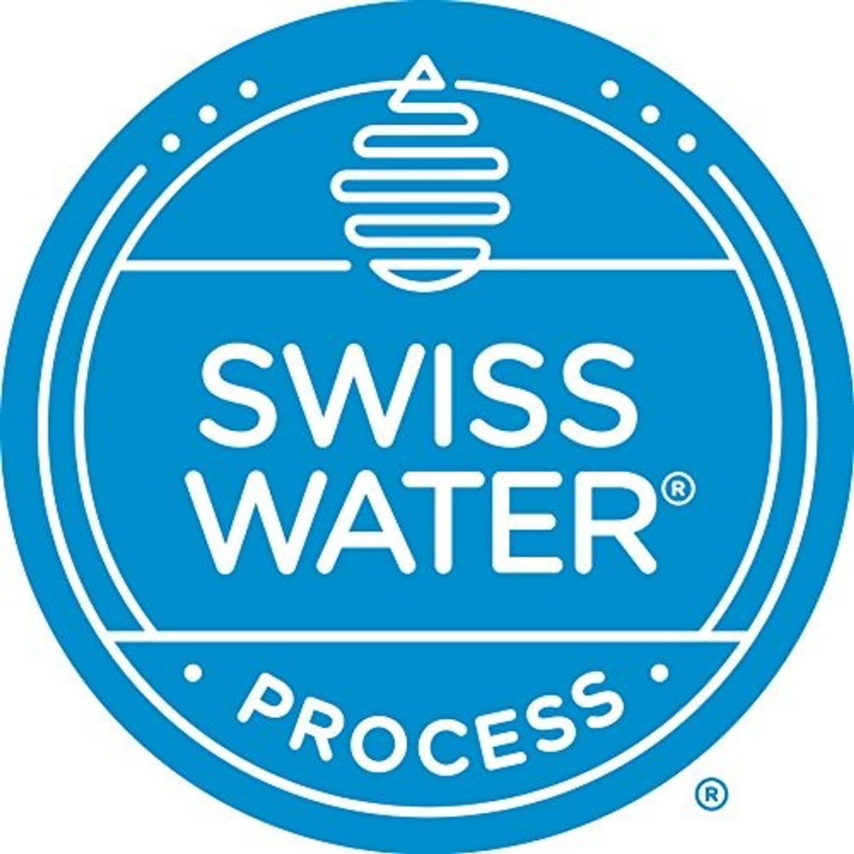 Swiss Water Process badge for decaf ground coffee