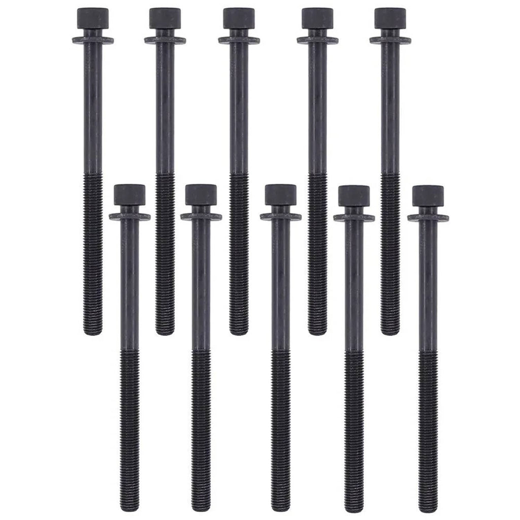 Connecting rod bolt set, black steel bolts with silver threaded tips