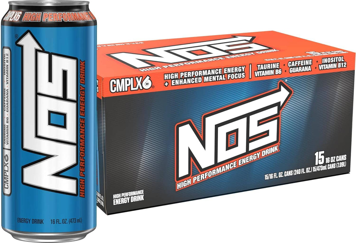 CMPX6 15-pack box with side panel and high performance energy drink branding