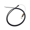 Black traction cable with spring tension and metal loop ends for self-propelled mower