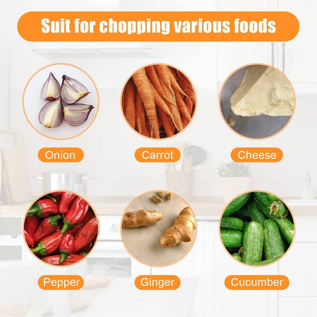 Salad chopper knife for chopping vegetables, with curved stainless blade and handle