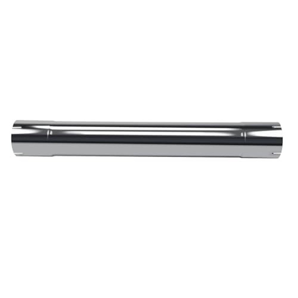 4-inch stainless steel straight exhaust pipe with long smooth tube and open ends