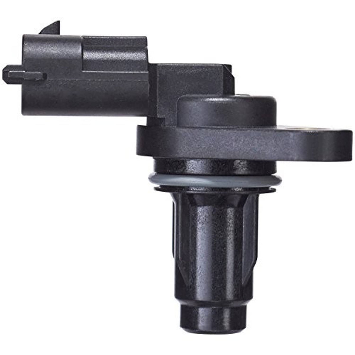 Genuine Hyundai camshaft position sensor side view with black connector housing