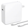 White 100W USB-C power adapter with foldable plug and USB-C charging cable