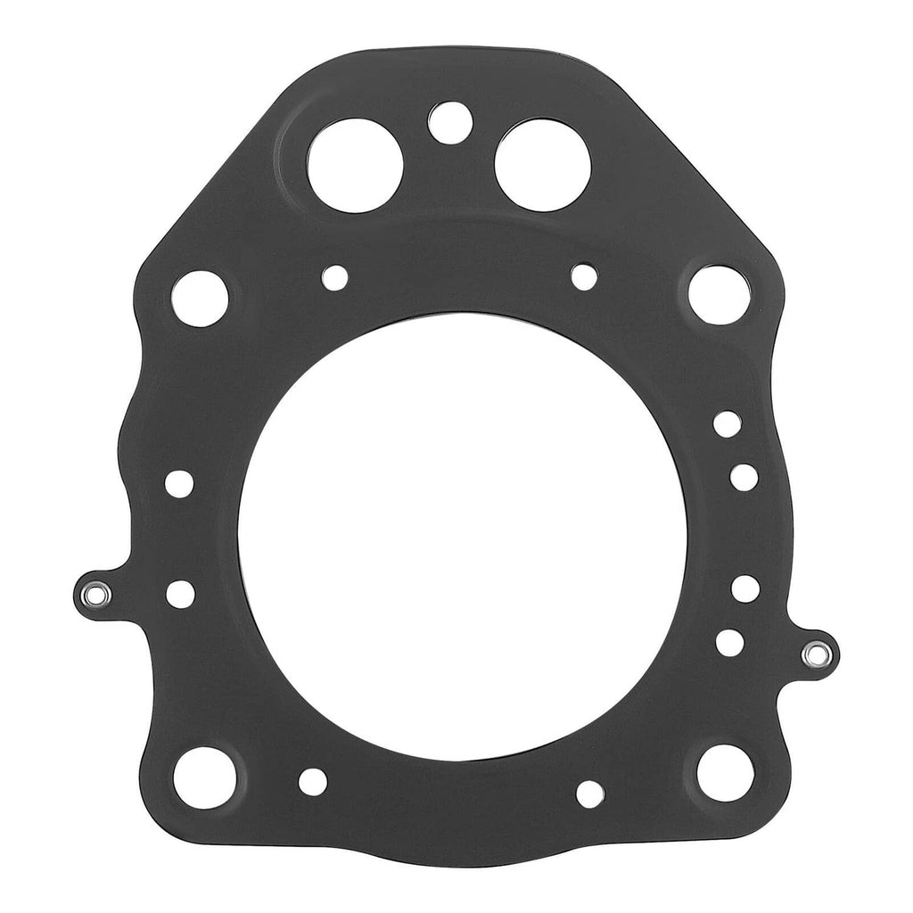 Cylinder top end rebuild kit head gasket, black rubber with bolt holes