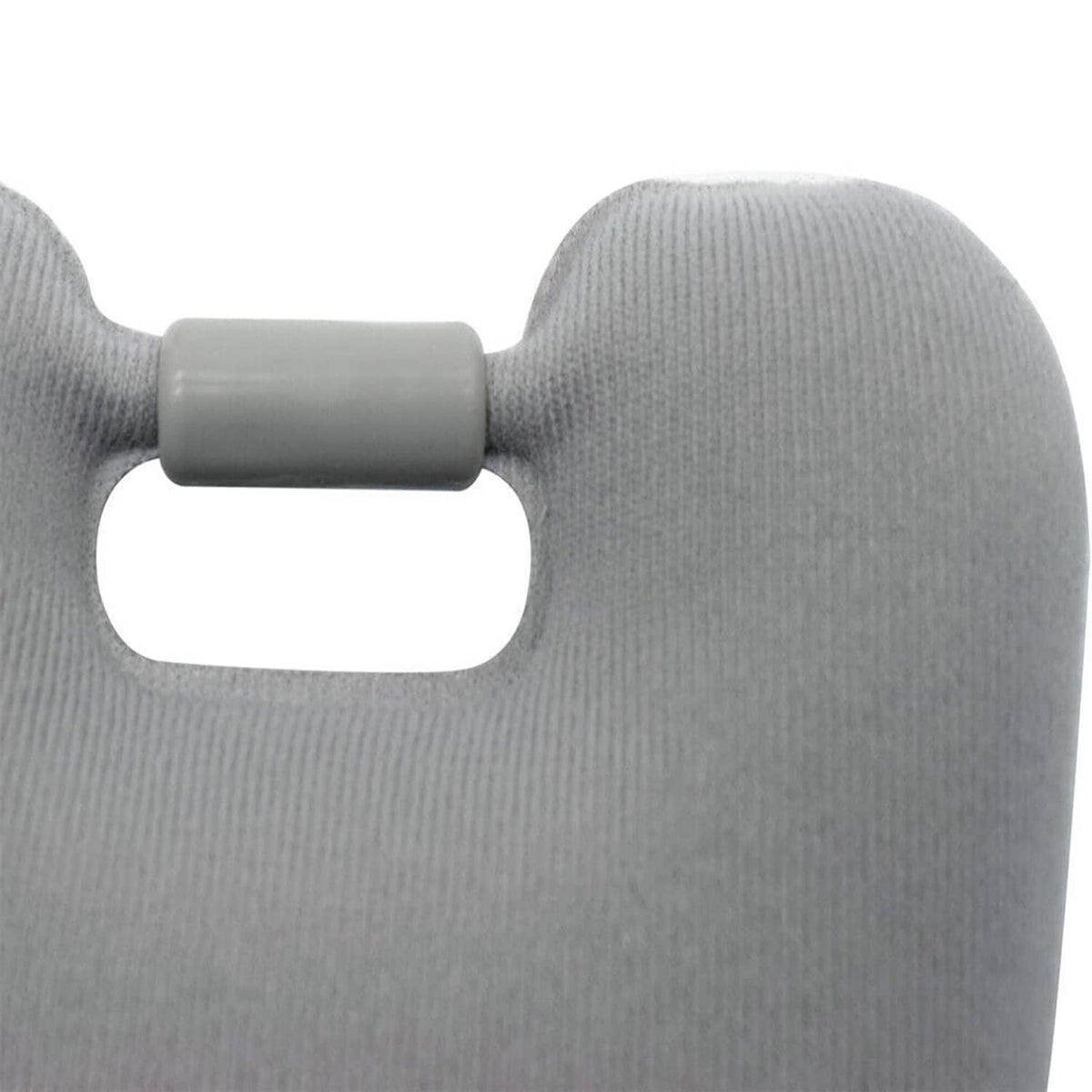 Light gray sun visor arm and attachment connector, molded plastic
