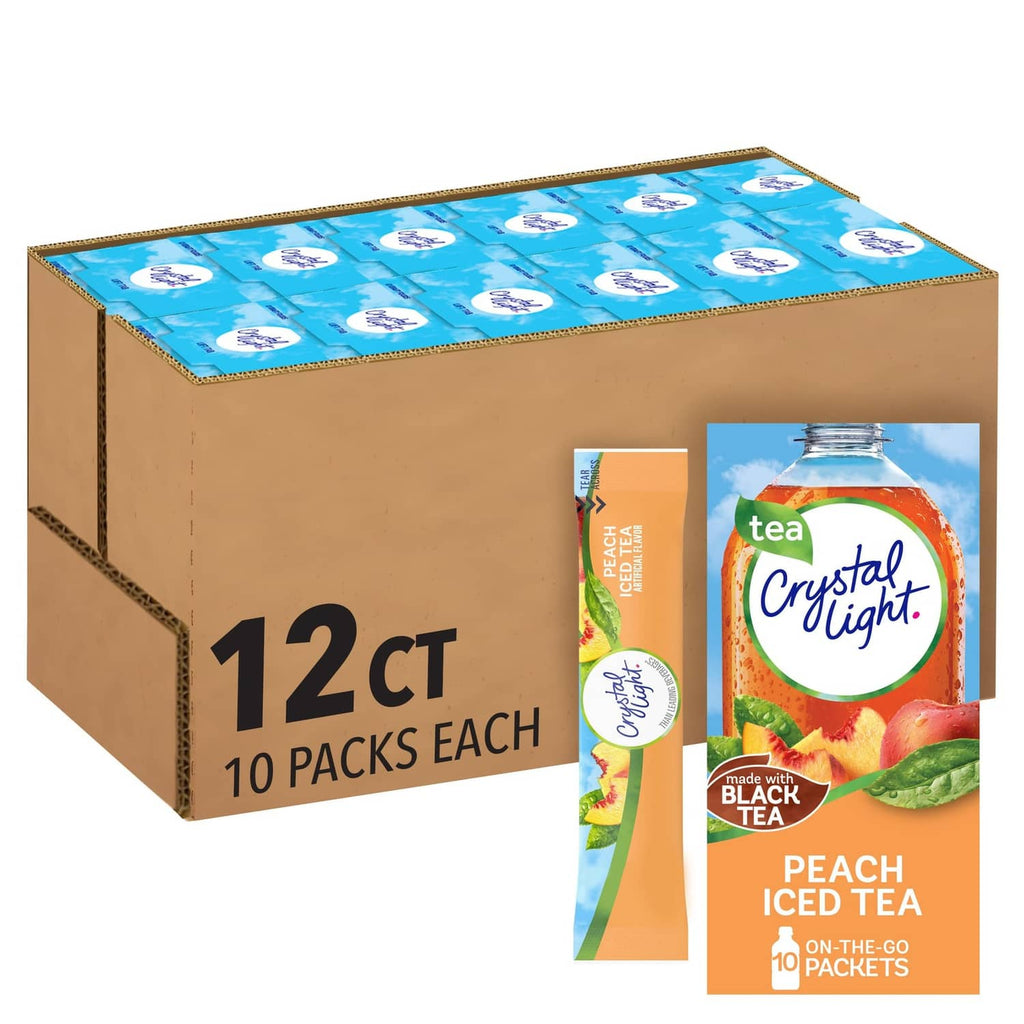 Multipack shipping box, 12 ct, includes Peach iced tea mix 10-packet packs