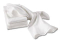 White flour sack dish towels, folded stack, 28 in x 28 in