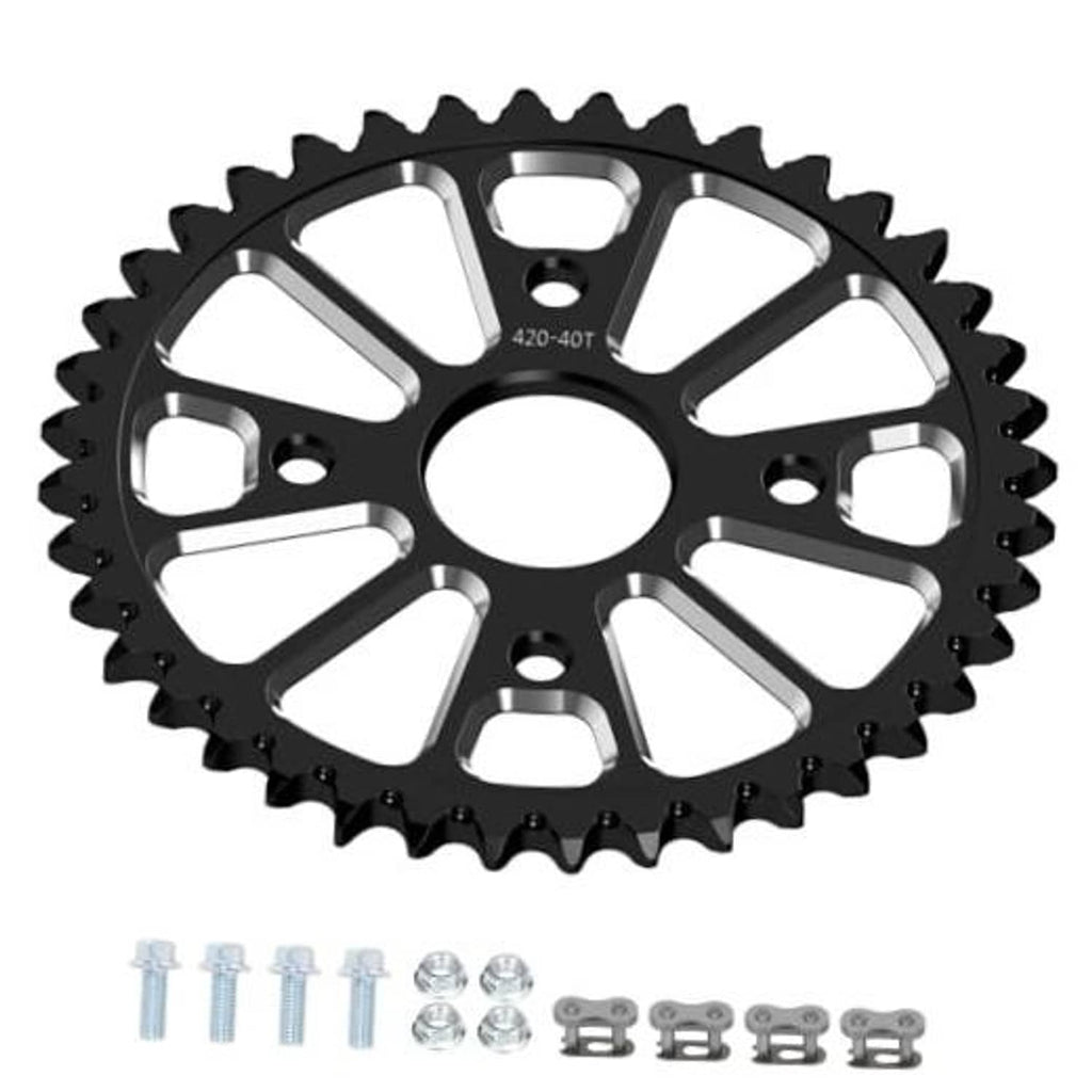 Black 420 40T chain sprocket wheel with 40mm bore
